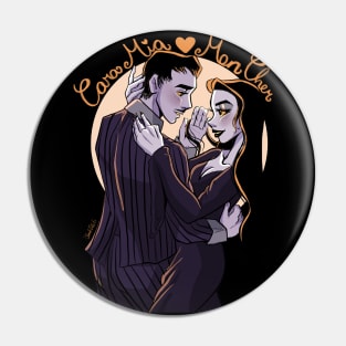 Morticia and Gomez Pin