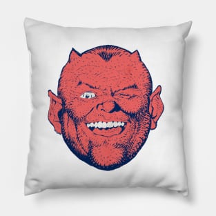 Winking Devil Pillow