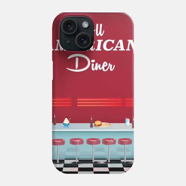 All American Diner Phone Case by nickemporium1