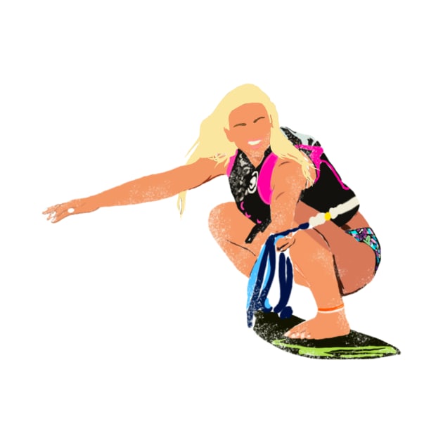 Wakesurfing Girl Bleach Blonde by AlishaMSchil