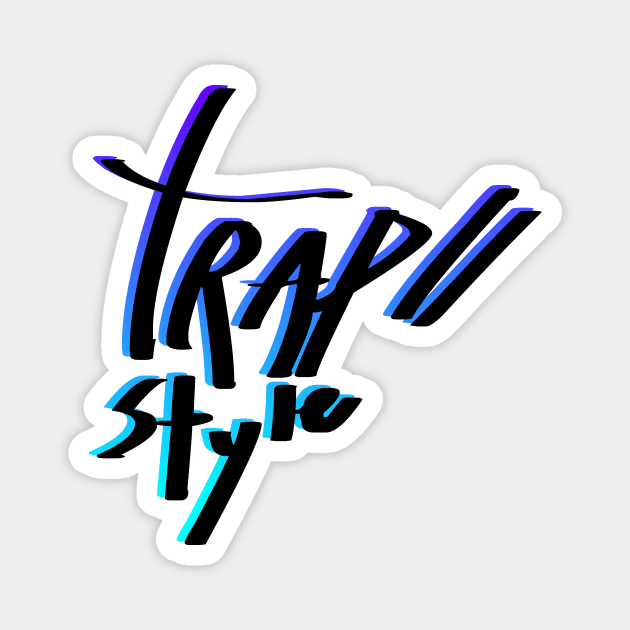 trap style version 2 graffiti tag Magnet by FelippaFelder