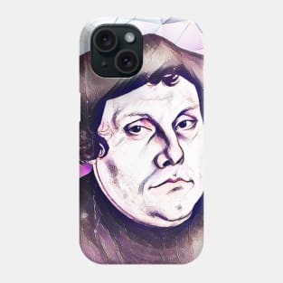 Martin Luther Pink Portrait | Martin Luther Artwork 8 Phone Case