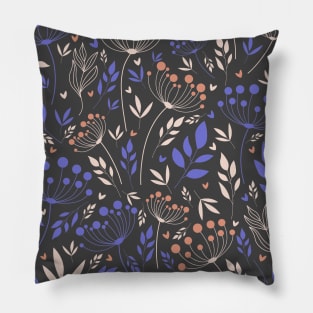 Vintage Flower Pattern Pillow