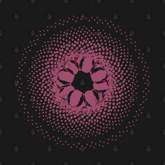 3D Glass Crystal Phyllotaxis Flower by quasicrystals