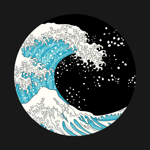 Great Wave of Kanagawa at Night by XOOXOO