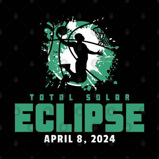 Total Solar Eclipse 2024 Basketball by Etopix