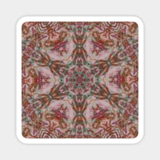 Sepia Tone Mandala Number 3 Magnet