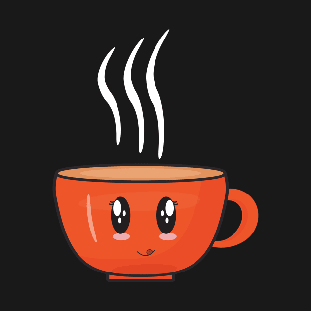 kawaii coffee cup by Abdydesigns