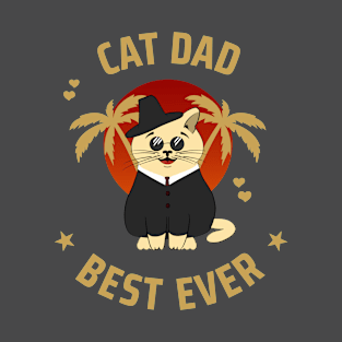 "Cat dad best ever" - Funny cat Trending T-Shirt