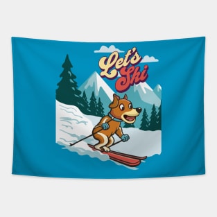 Ski Lover Tapestry