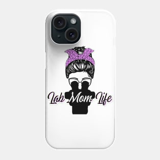 Lab Mom Life Science Microscope Biology Mother’s Day Design Phone Case