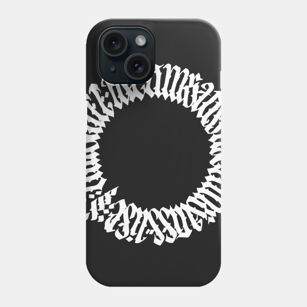 amstaff life calligraphy Phone Case by saint33