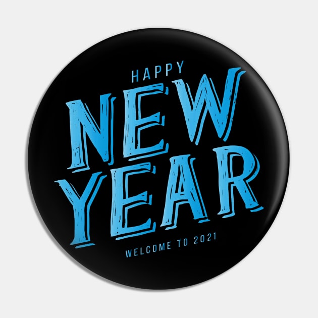 Happy New Year Pin by aybstore