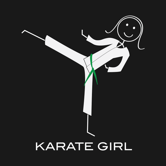 Funny Womens Green Belt Karate by whyitsme