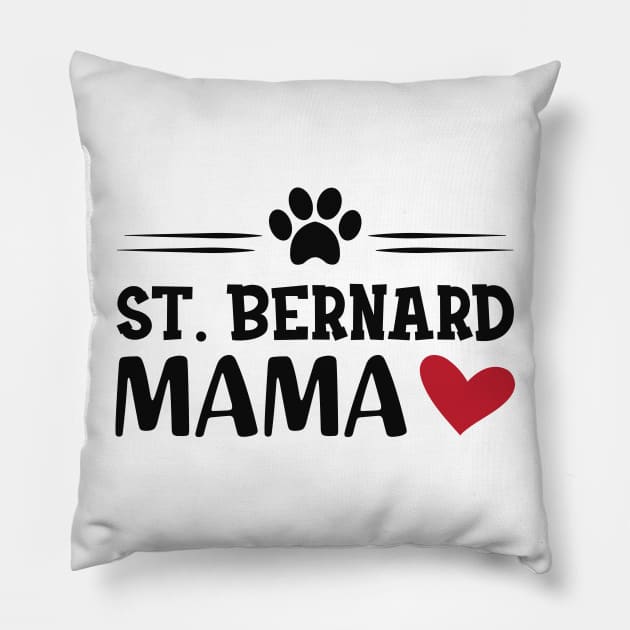 St. Bernard Mama Pillow by KC Happy Shop