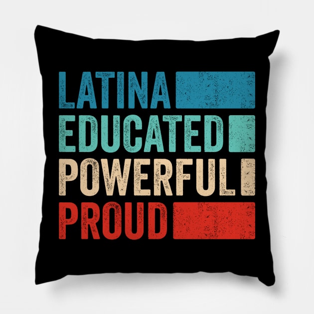 Latina Educated Powerful Proud - Chingona Con Diploma Pillow by Sarjonello