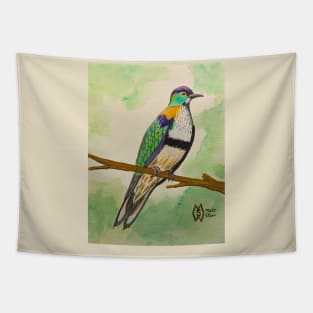 Superb fruit dove in the rainforest Tapestry