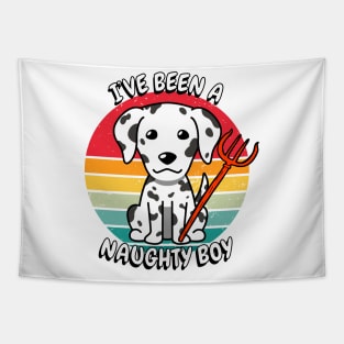 ive been a naughty boy - dalmatian Tapestry