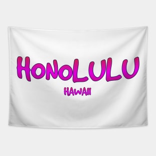 Honolulu Hawaii t-shirt designs Tapestry