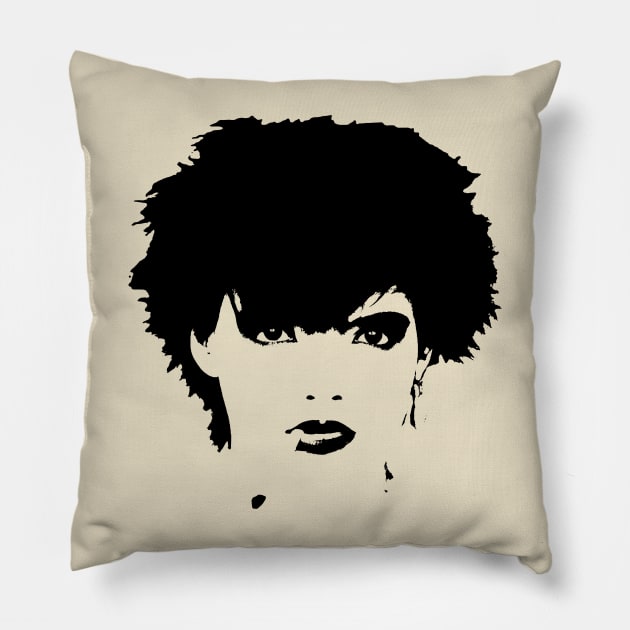 Nina Hagen BW Pillow by PabloEskobong