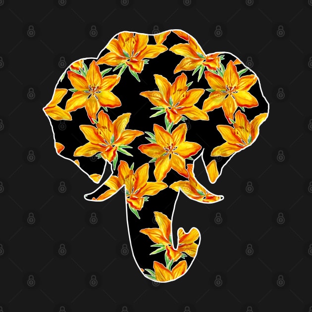 Elephant Lily Flower Pattern by IvyLilyArt