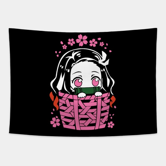 nezuko kimetsu no yaiba Tapestry by Demonstore