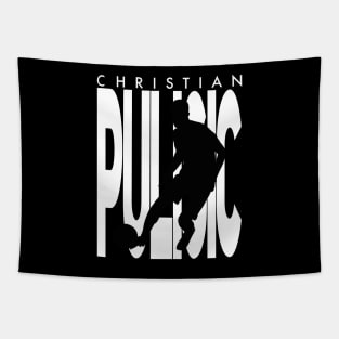 Christian Pulisic silhouette Tapestry