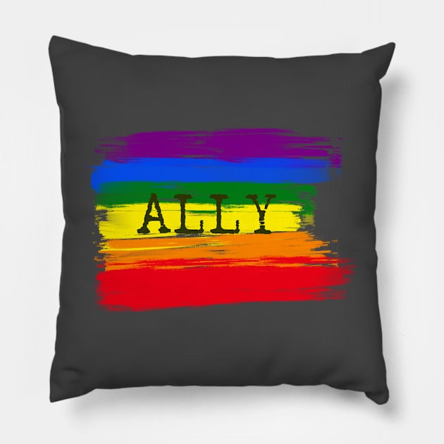 Ally Rainbow Pillow by T's and Things - BV