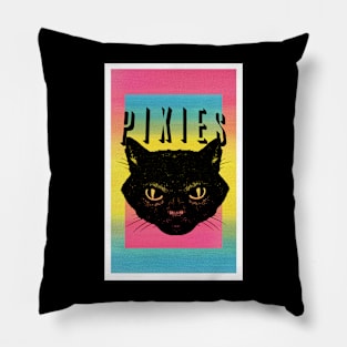 Riso Print Style Cat Poster Pillow