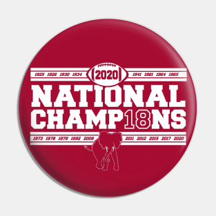 2020 NATIONAL CHAMPIONS Pin