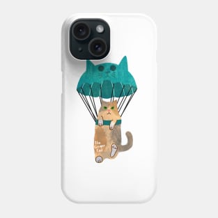 Parachuting Cat Phone Case