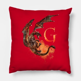 Drachen Buchstabe G Pillow