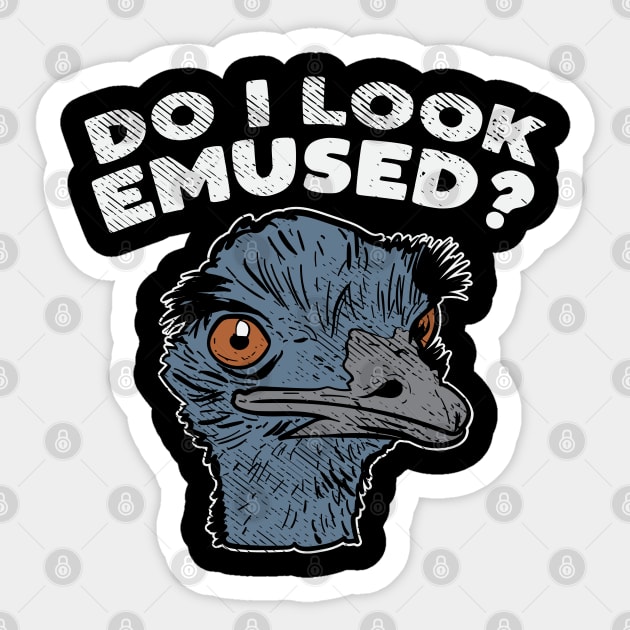 Funny Emu Bird Gifts, Funny Emo Music Quote