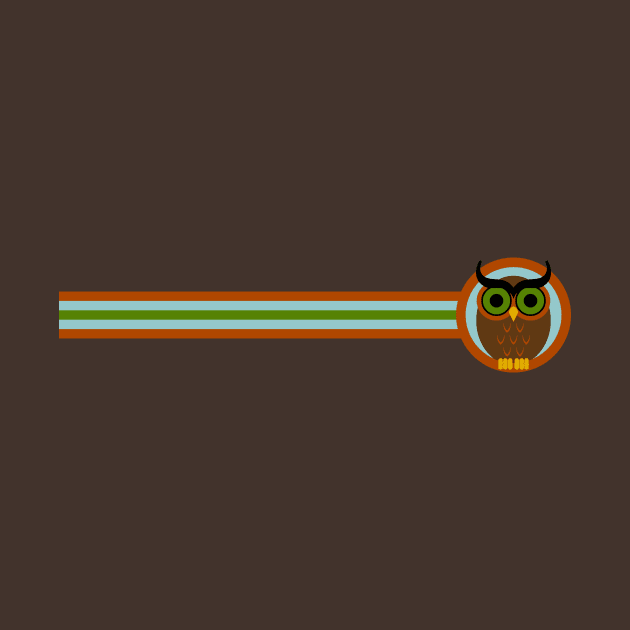 70s Style Owl Stripe by GloopTrekker