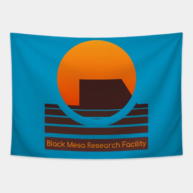 Black Mesa 1970s Tapestry by cunningmunki