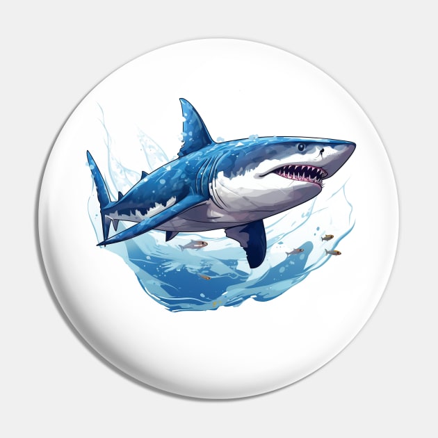 Blue Shark Pin by zooleisurelife