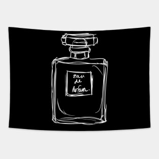 Classic Perfume Bottle Illustration Tapestry