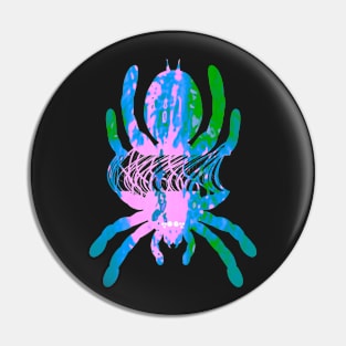 Tarantula Silhouette V66 (Tie Dye) Pin