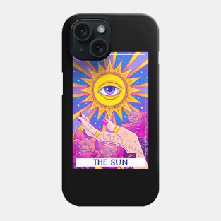 Tarot modern deck. Tarot card. The Sun Phone Case