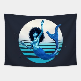 Blue Mermaid v.2 Tapestry