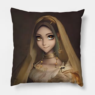 Beaux Animes Art ...La velata painting by Raphael re-imagined as an anime Pillow