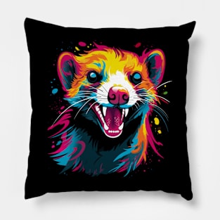 Weasel Smiling Pillow