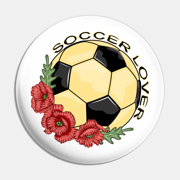 Soccer Pin by Designoholic