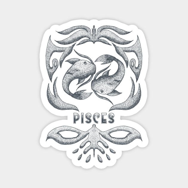 Pisces Zodiac Sign Magnet by Utopia Shop