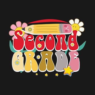 Second Grade Rainbow Girls Boys Teacher Team 2nd Grade Squad T-Shirt