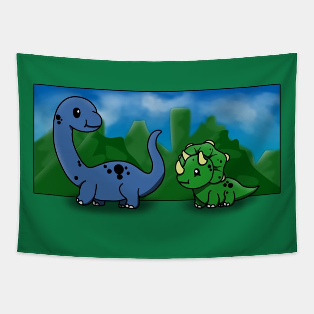 Dinofriends Tapestry by thearkhive