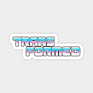 TRANSFORMED Retro Trans Pride Shirt Magnet