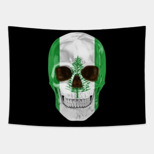 Norfolk Island Flag Skull - Gift for Norfolk Islander With Roots From Norfolk Island Tapestry