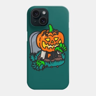 Varsity Pumpkin Grave Phone Case