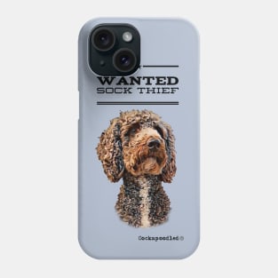 Cockapoo / Doodle Dog Sock Thief Phone Case